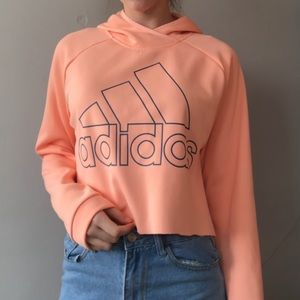 Adidas crop top athletic sweatshirt